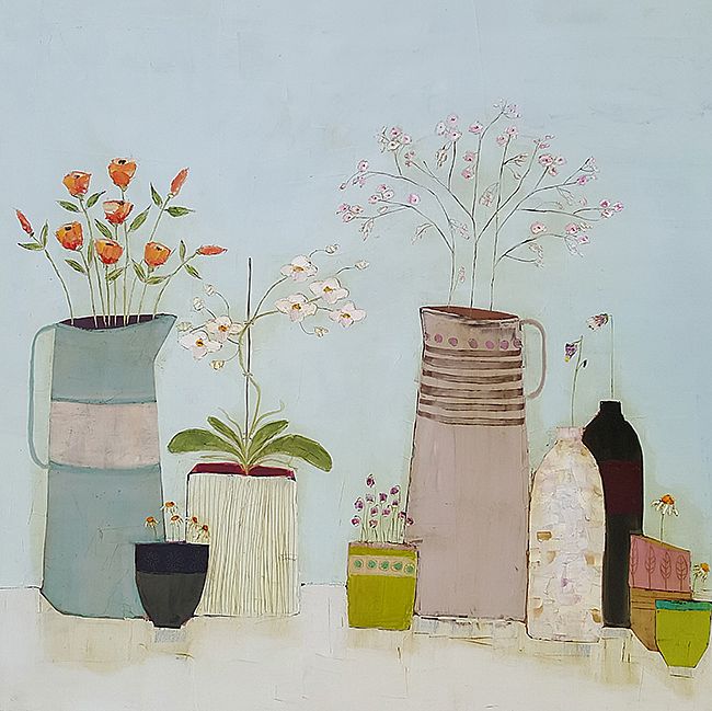 Eithne  Roberts - Jugs bottles and little green cup